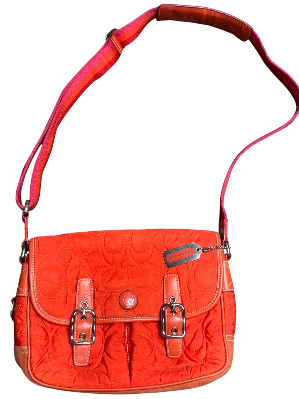 Vintage Coach Quilted Nylon Soho Crossbody